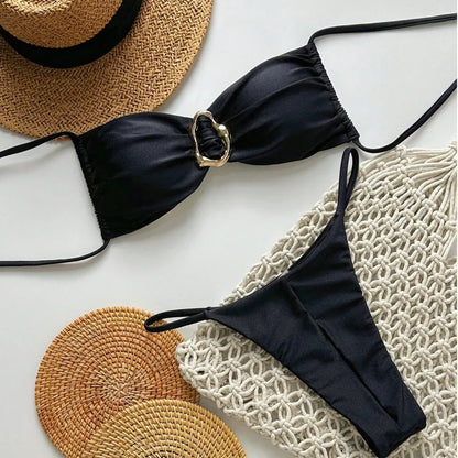 Casually Elegant Bathing Suit with a Refined Edge