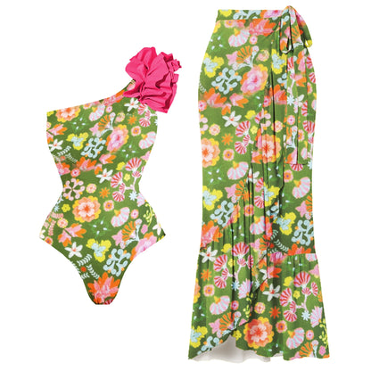 Subtly Elegant Bathing Suit with a Refined Vintage Look