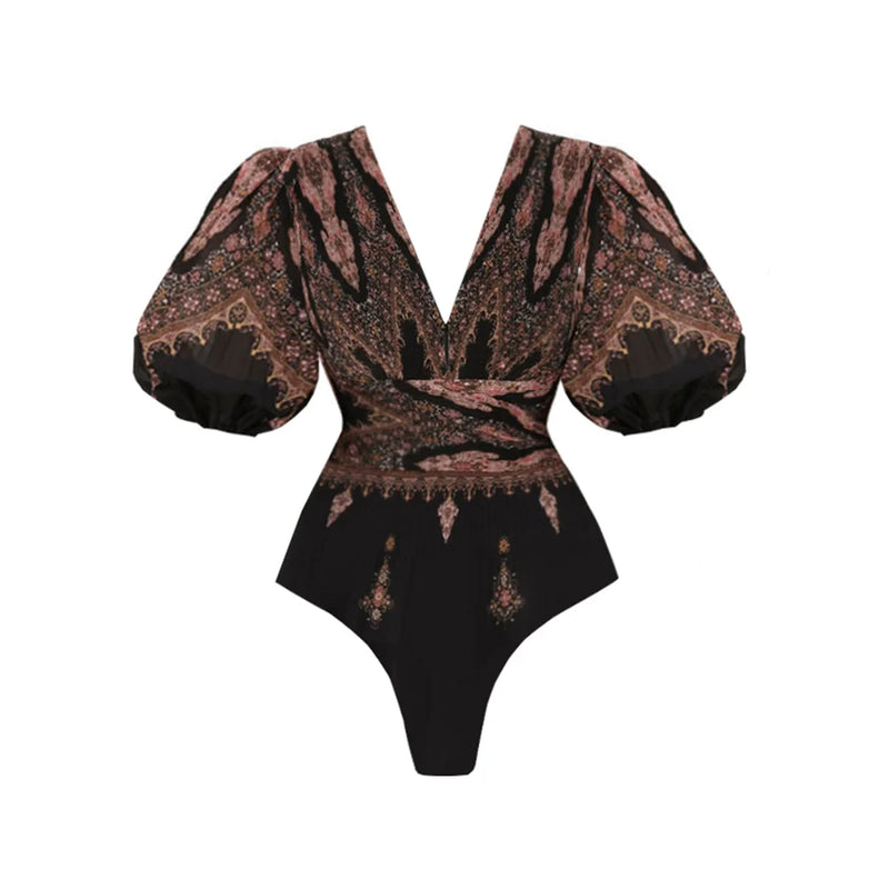 Vintage Inspired Bathing Suit with a Contemporary Edge