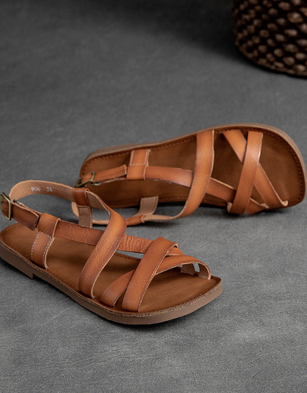 LD | Lichtgewicht leren sandalen