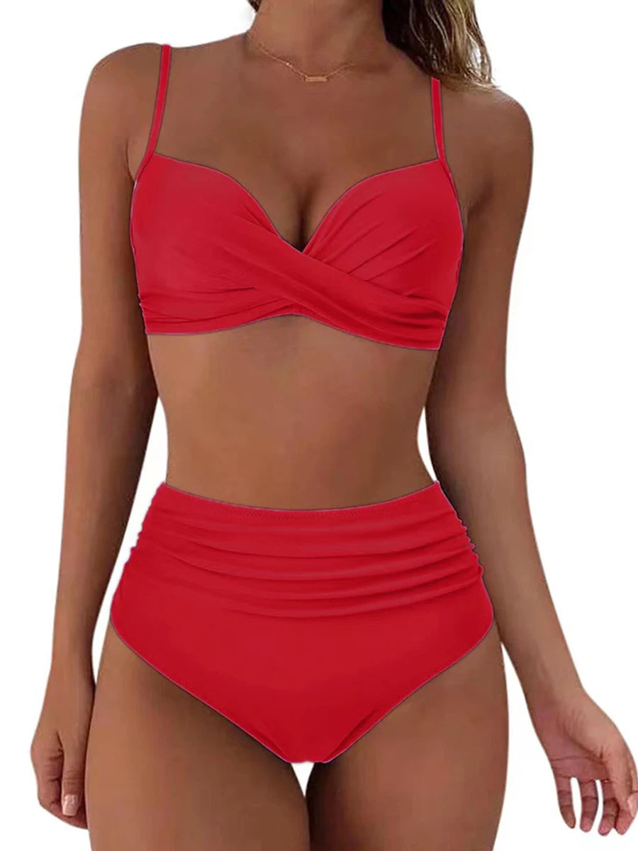 Classic Vintage Bikini with a Flattering Fit