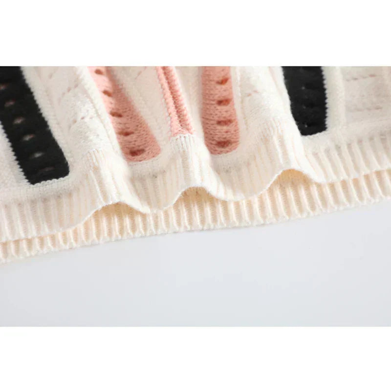 LD Gestreepte gebreide trui