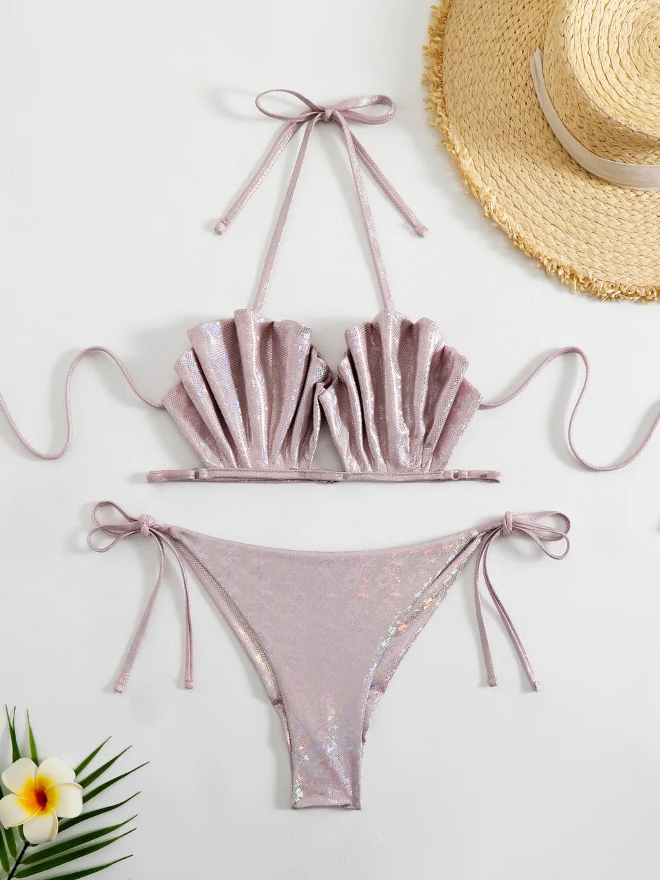 Subtly Elegant Bikini with a Refined Vintage Look