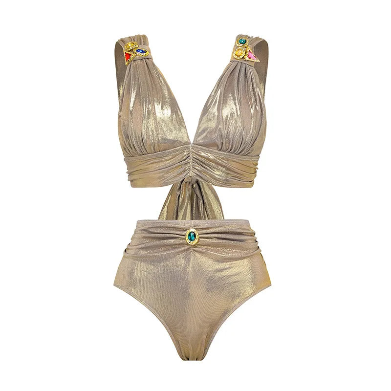 Subtly Elegant Bikini with a Refined Vintage Look