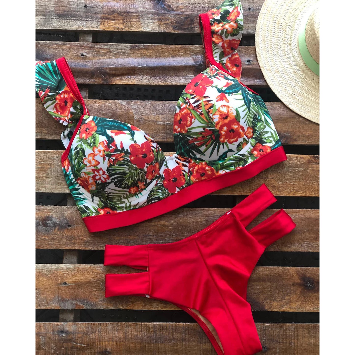 Subtly Elegant Bikini with a Refined Vintage Look