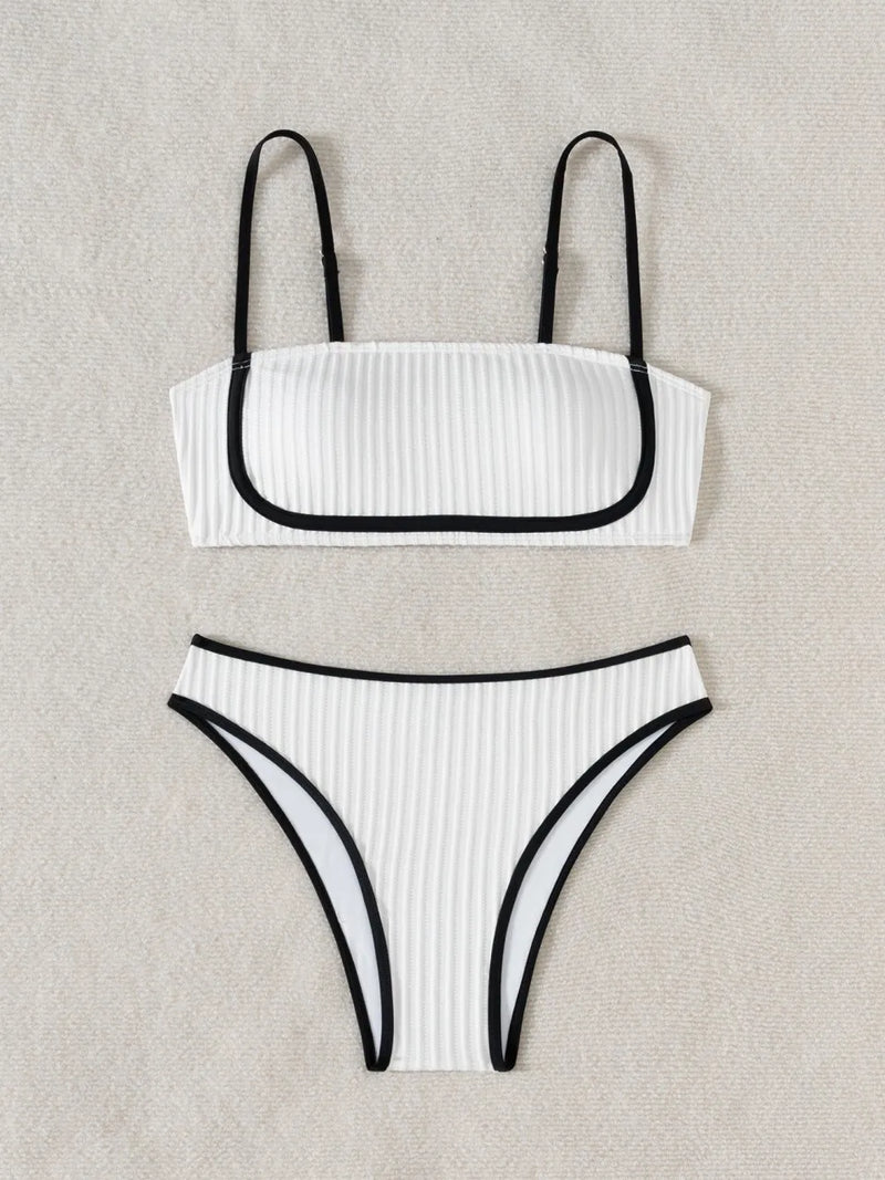 Subtly Elegant Bikini with a Refined Vintage Look