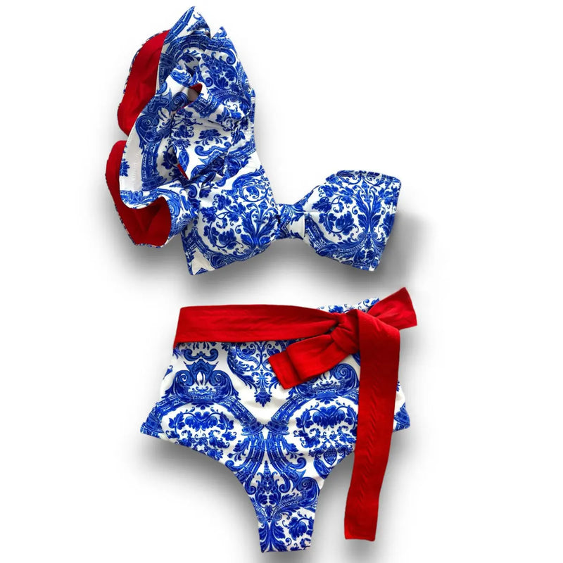 Vintage Inspired Bathing Suit with a Contemporary Edge
