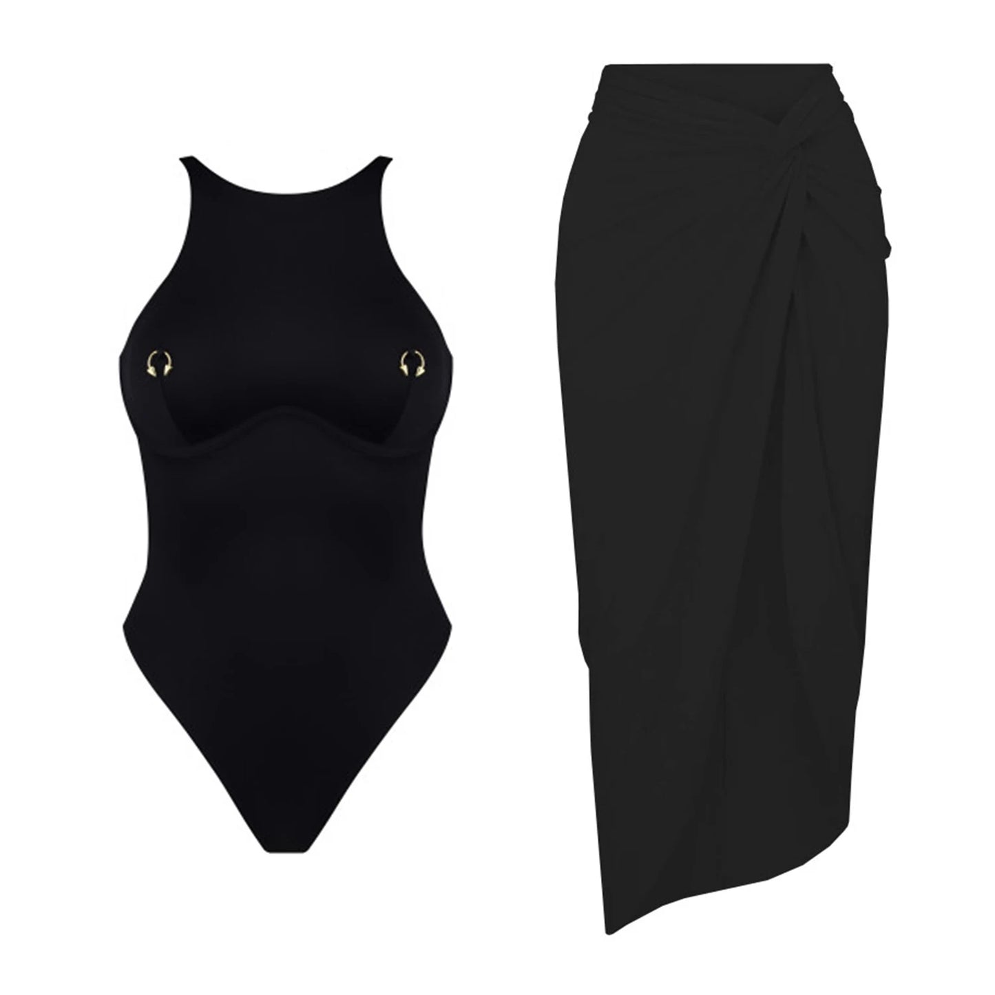 Vintage Inspired Bathing Suit with a Contemporary Edge