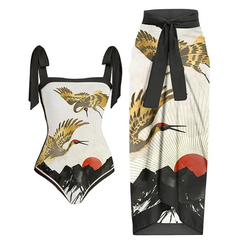 Casually Elegant Swimsuit with a Refined Edge