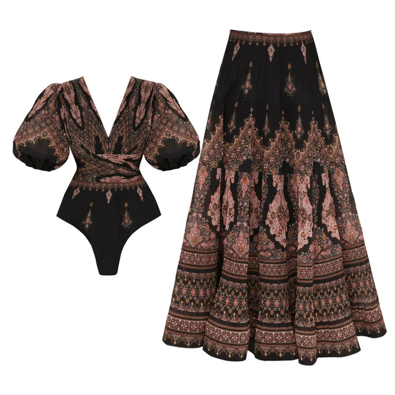 Vintage Inspired Bathing Suit with a Contemporary Edge