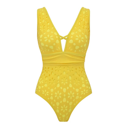 Subtly Elegant Bathing Suit with a Refined Vintage Look