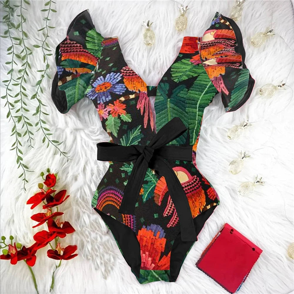 Effortlessly Elegant Bathing Suit with a Timeless Design