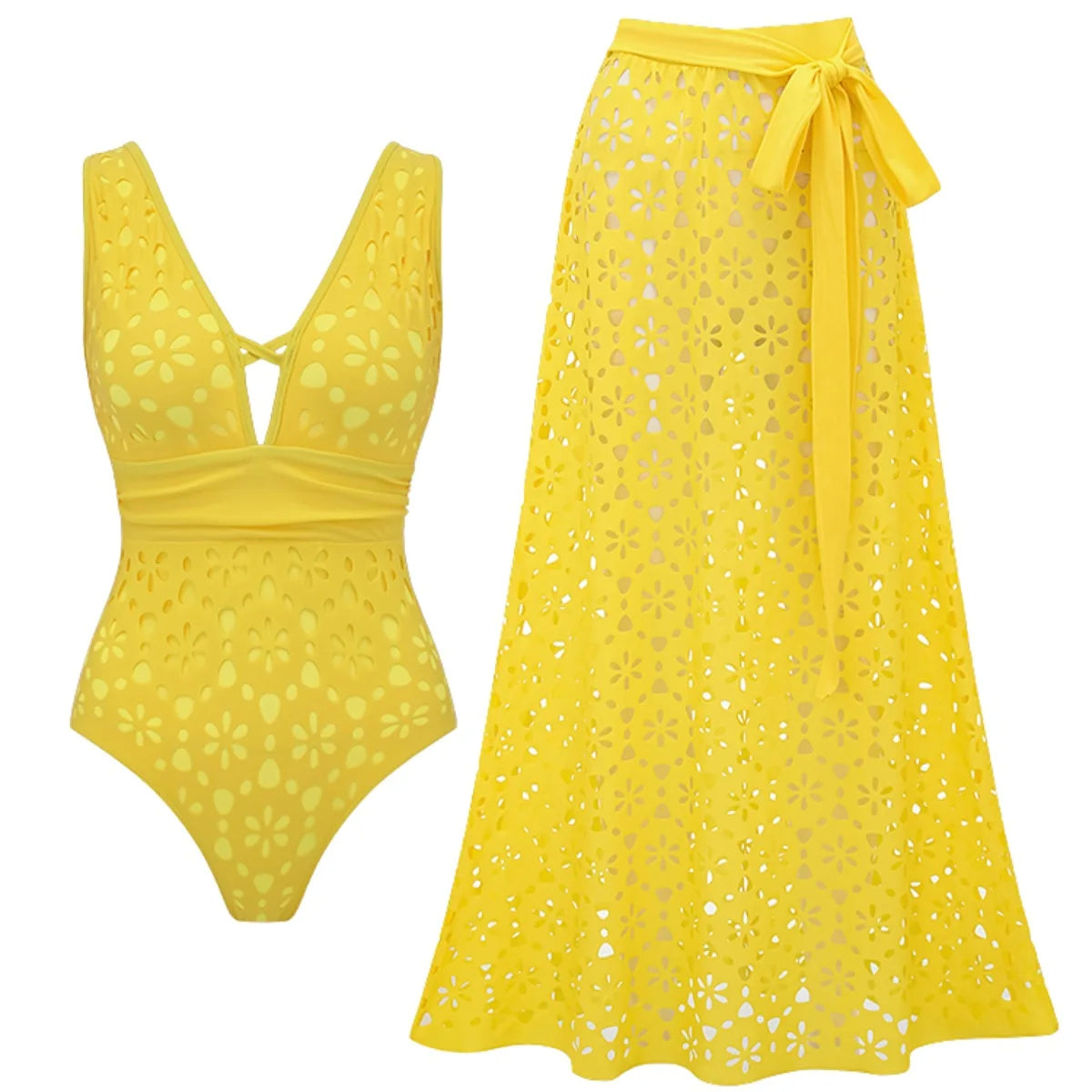 Subtly Elegant Bathing Suit with a Refined Vintage Look