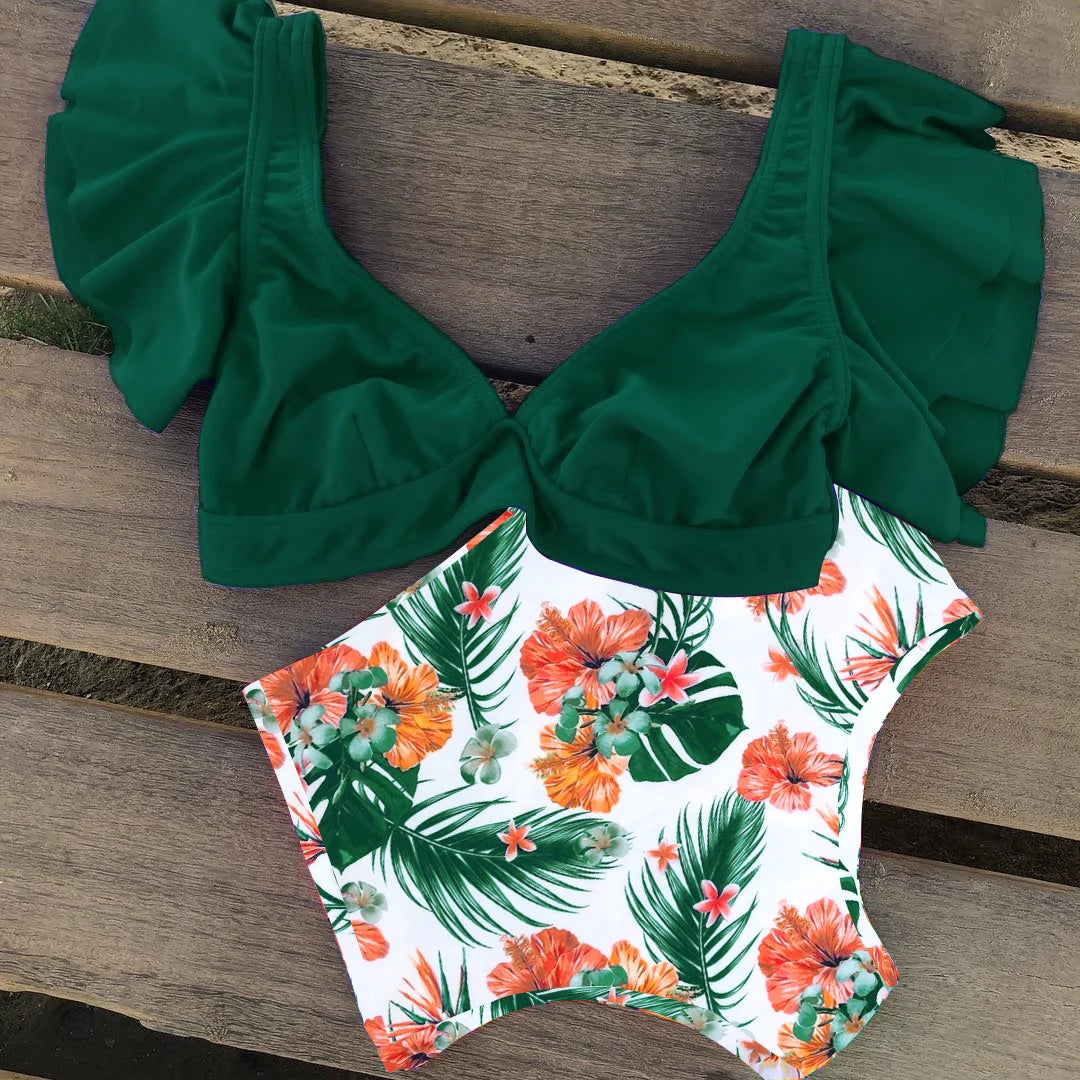 Classic Vintage Bathing Suit with a Flattering Fit