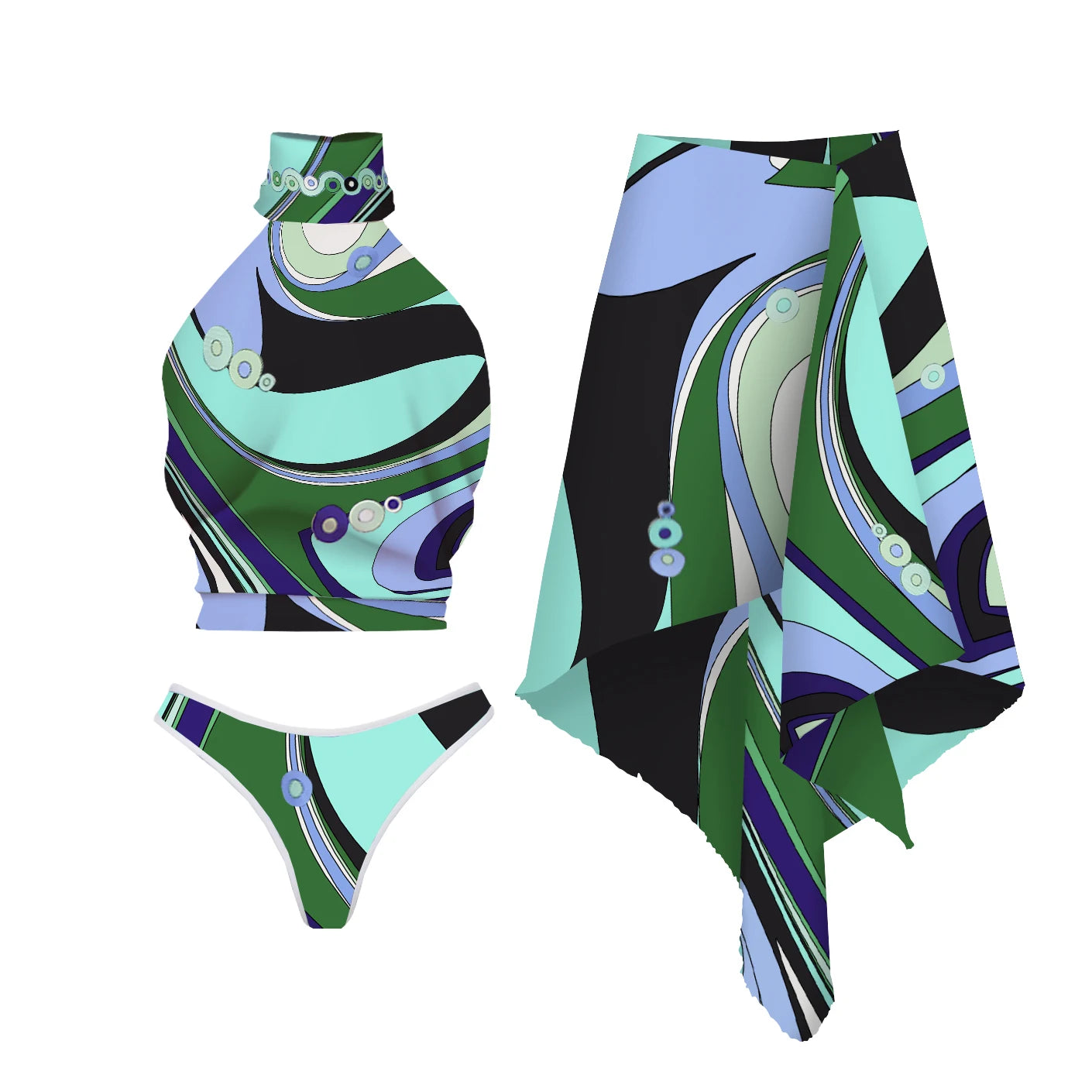Vintage Inspired Bathing Suit with a Contemporary Edge