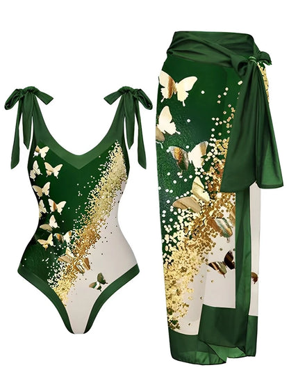 Casually Elegant Swimsuit with a Refined Edge