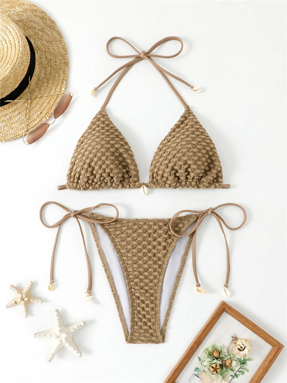 Classic Vintage Bikini with a Flattering Fit