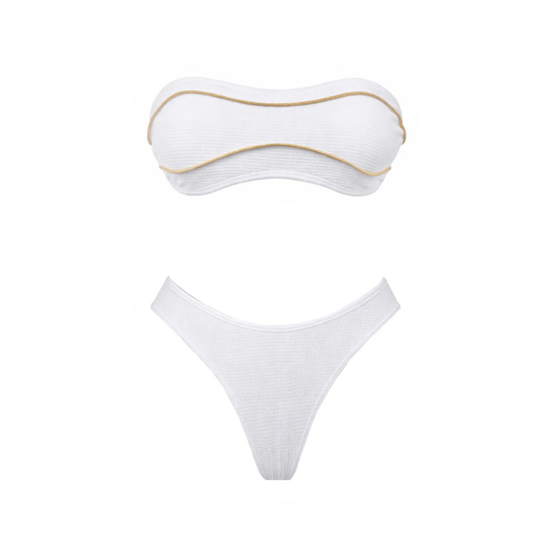 Subtly Elegant Bikini with a Refined Vintage Look