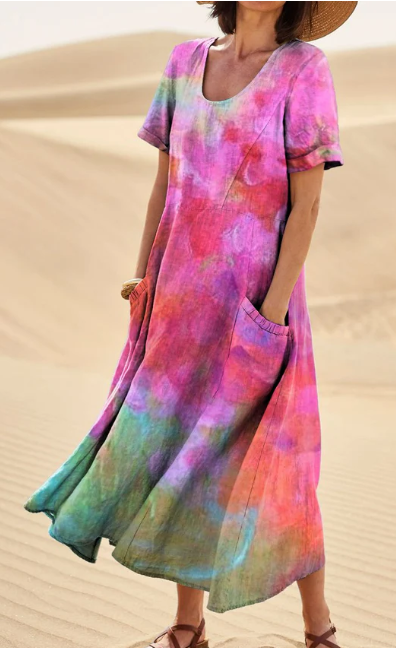 LD | Multicoloured zakjesjurk voor dames