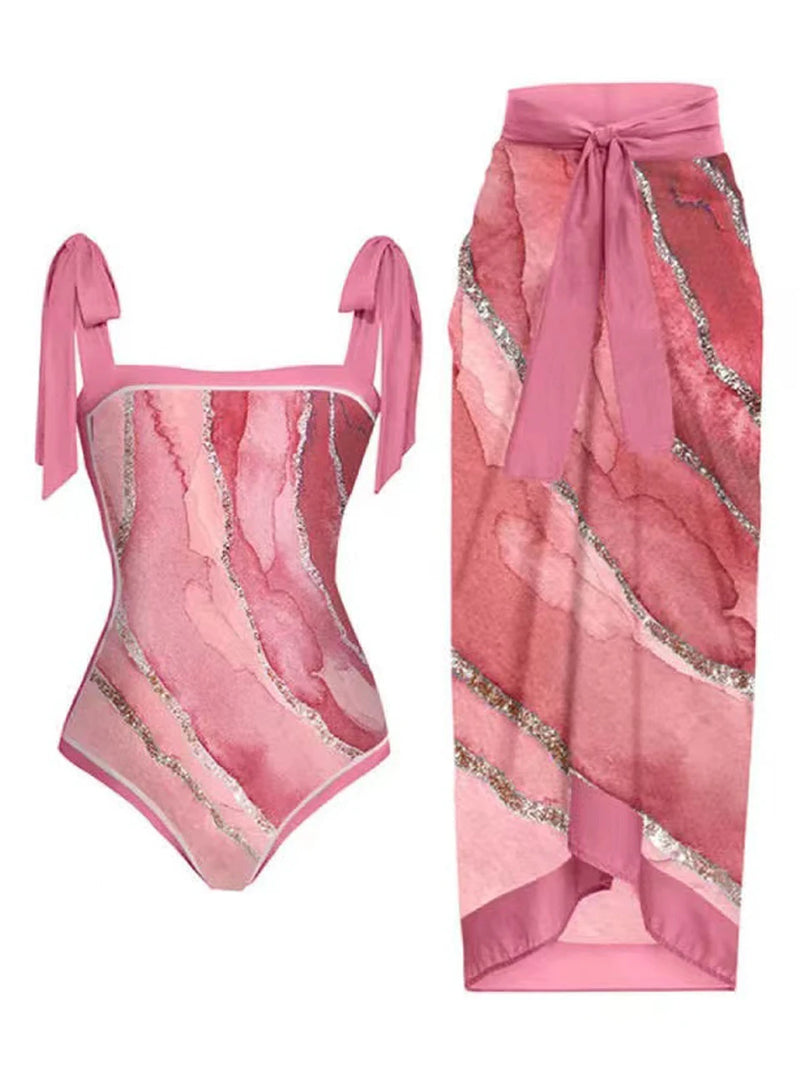 Subtly Elegant Swimsuit with a Refined Vintage Look