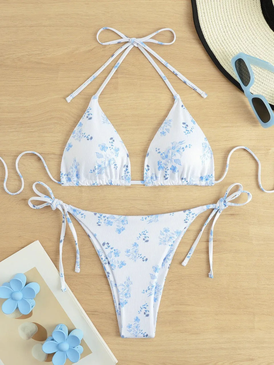 Subtly Elegant Bikini with a Refined Vintage Look