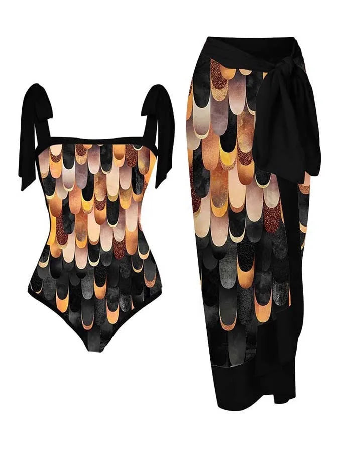 Casually Elegant Swimsuit with a Refined Edge