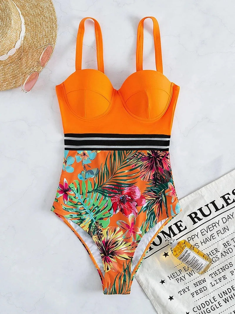 Vintage Style Monokini with a Modern Fit