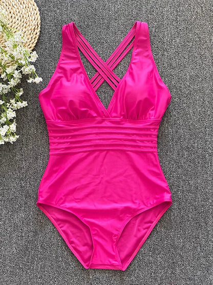 Subtly Elegant Swimsuit with a Refined Vintage Look