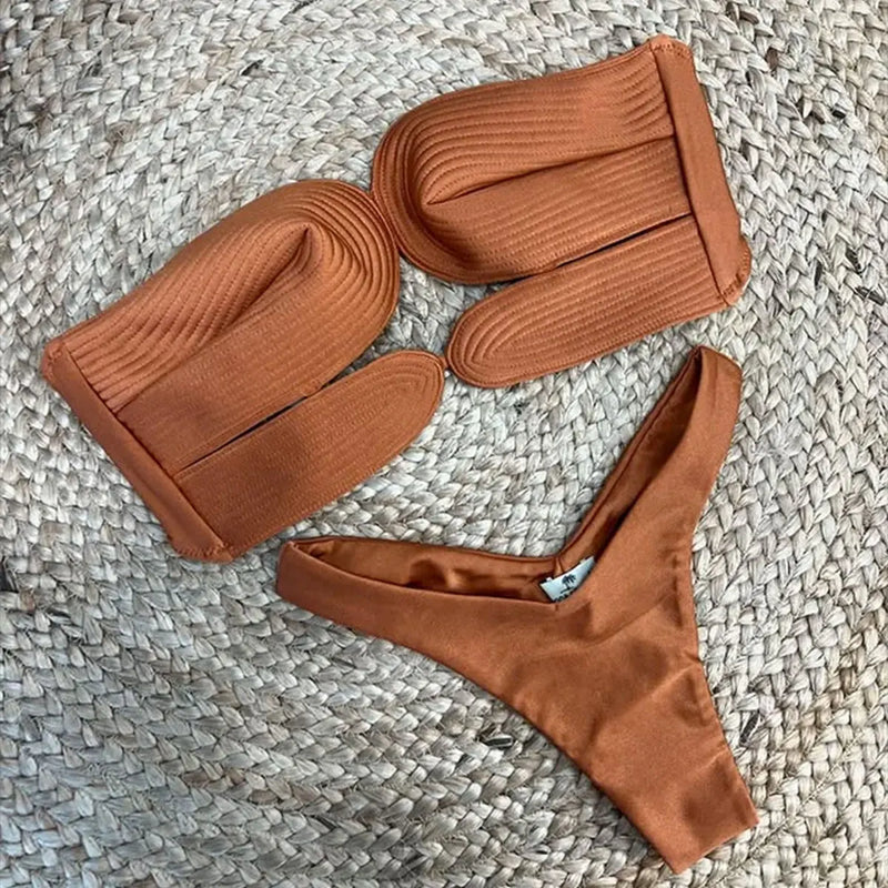 Classic Vintage Bikini with a Flattering Fit