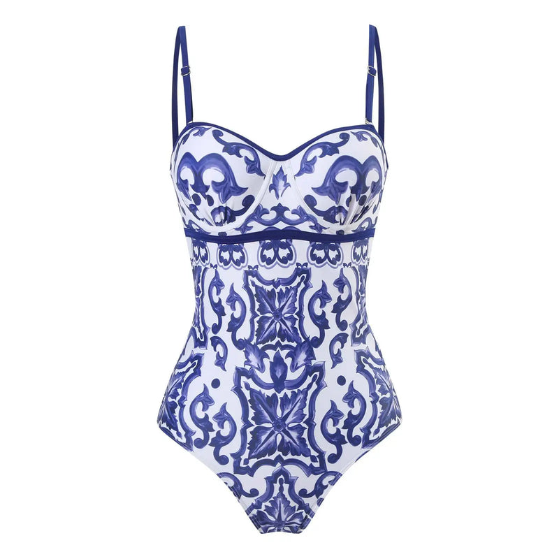 Subtly Elegant Bathing Suit with a Refined Vintage Look