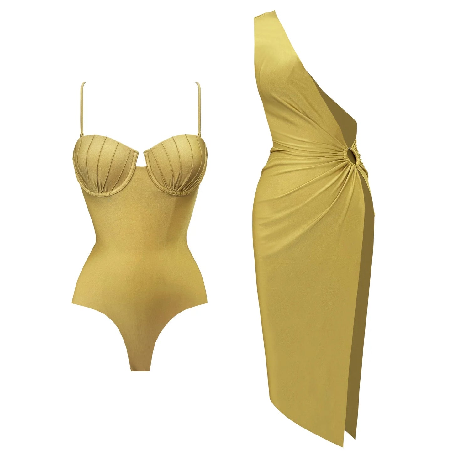 Finely Styled Bathing Suit with a Classic Vintage Look