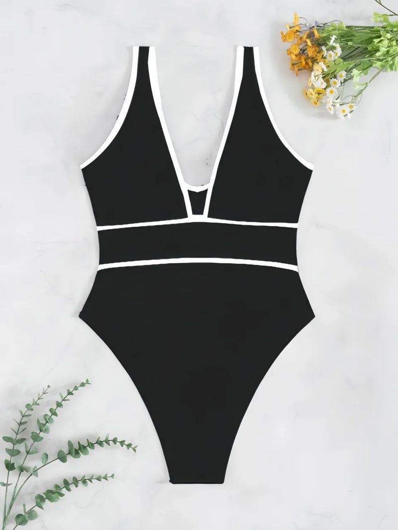 Subtly Elegant Swimsuit with a Refined Vintage Look