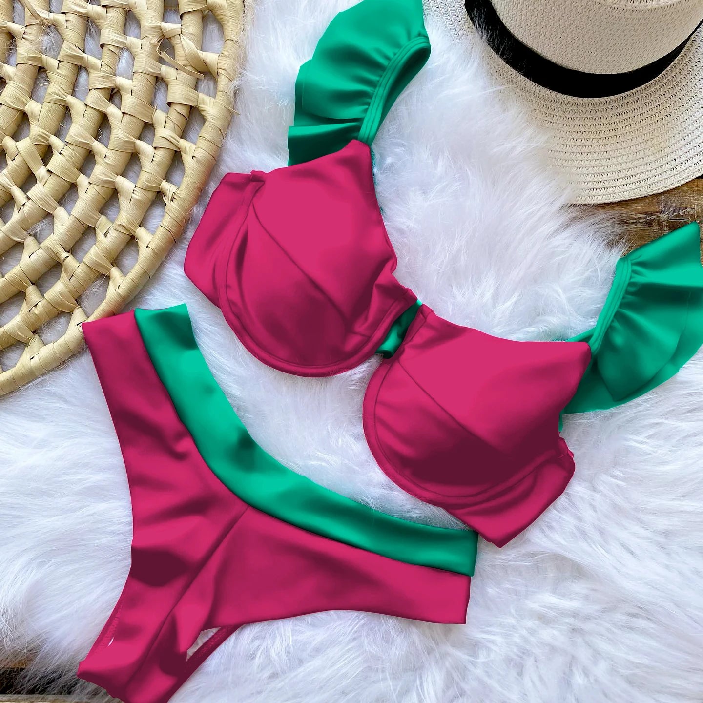 Subtly Elegant Bikini with a Refined Vintage Look