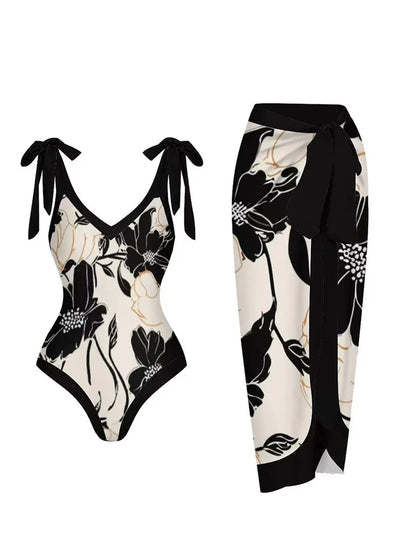 Subtly Elegant Bathing Suit with a Refined Vintage Look