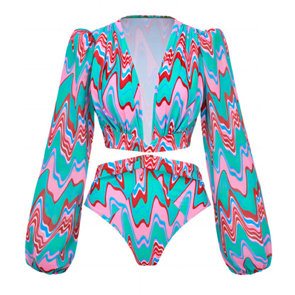 Finely Styled Bathing Suit with a Classic Vintage Look