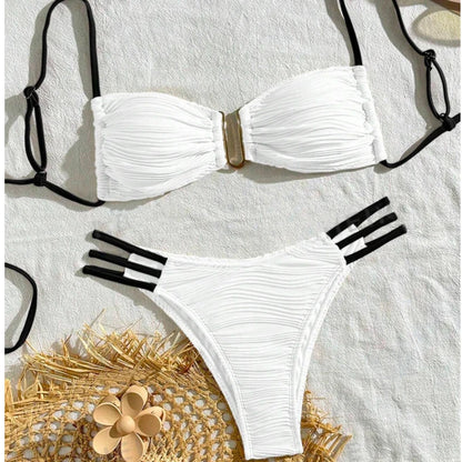 Subtly Elegant Bathing Suit with a Refined Vintage Look