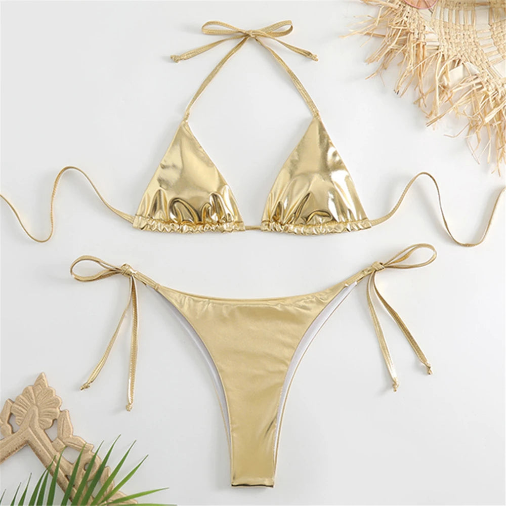 Classic Vintage Bikini with a Flattering Fit