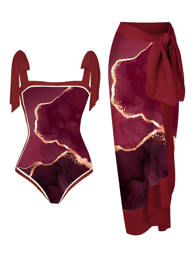 Casually Elegant Swimsuit with a Refined Edge