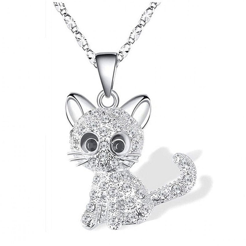 Silver Baby Kittens And Coloured Zirconia