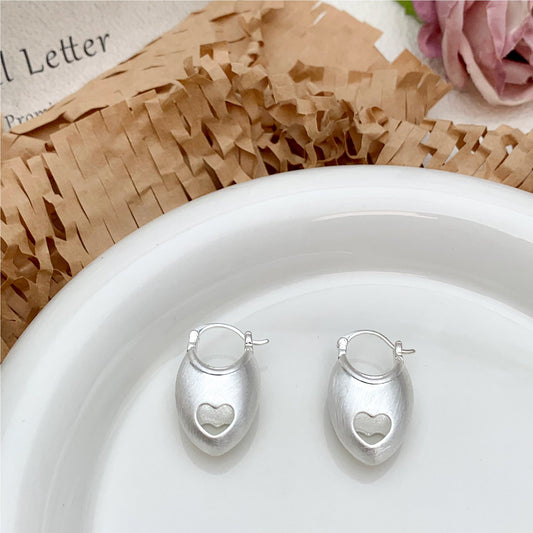 Silver Heart Earrings