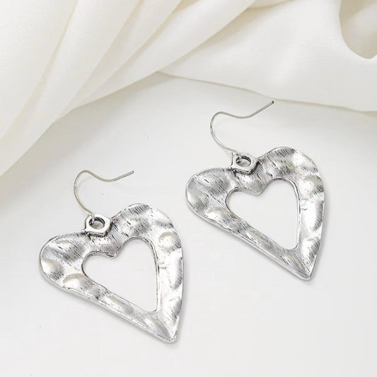Silver Heart Earrings