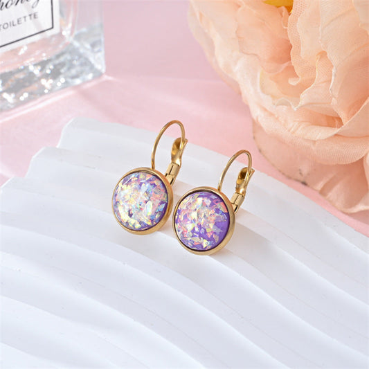 Sparkle Purple Earrings