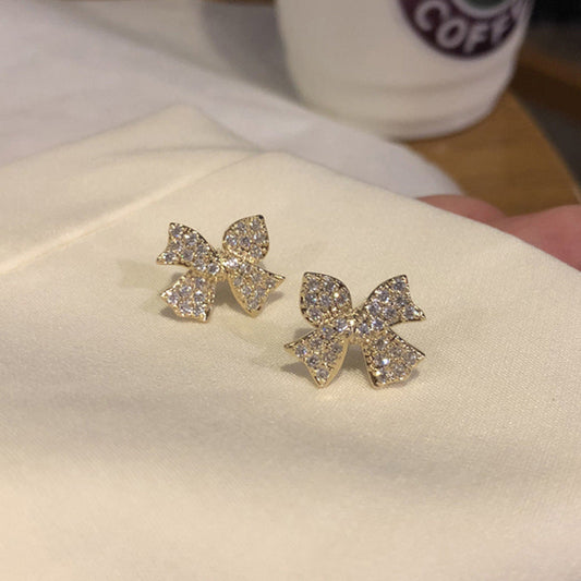 Sparkling Bow Earrings
