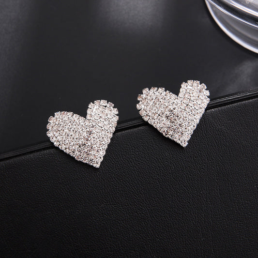 Sparkling Heart Earrings