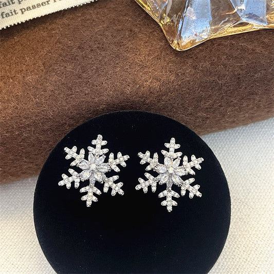 Sparkling Snowflake Earrings