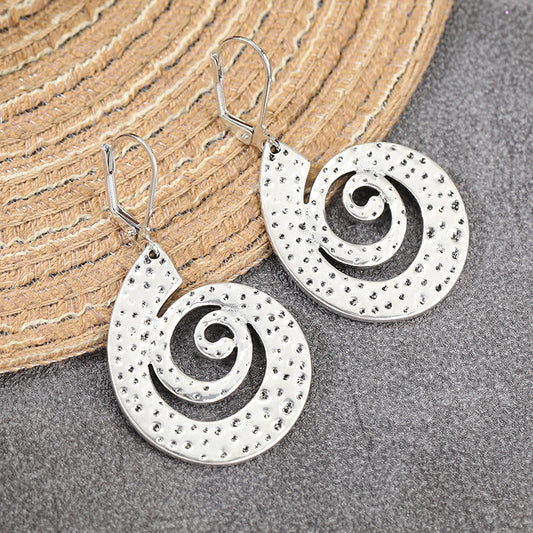 Spiral Textured Earrings