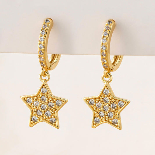 Star Drop Earrings