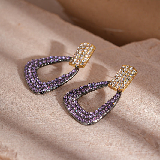 Statement Amethyst Earrings