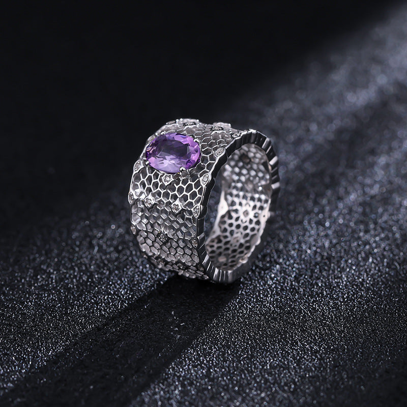 Statement Amethyst Ring