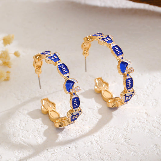 Statement Football Earrings